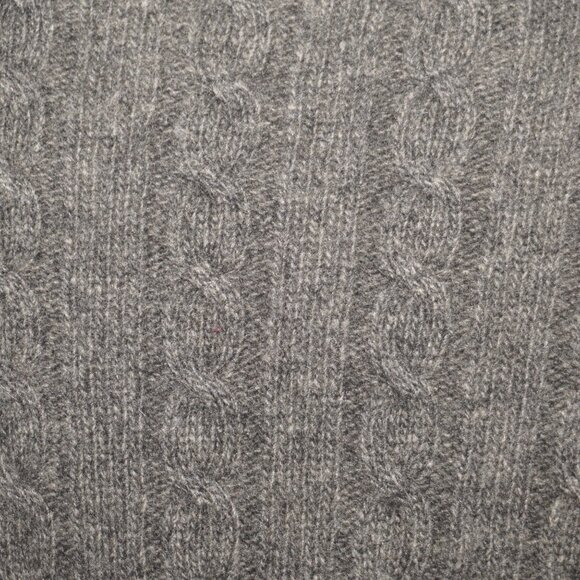 Vintage 90s Ralph Lauren Merino Wool Angora Cable Knit Sweater - Picture 3 of 6